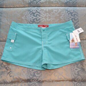 Beach Rays low rise mint green shorts/swimsuit coverup, NWTs, size 7